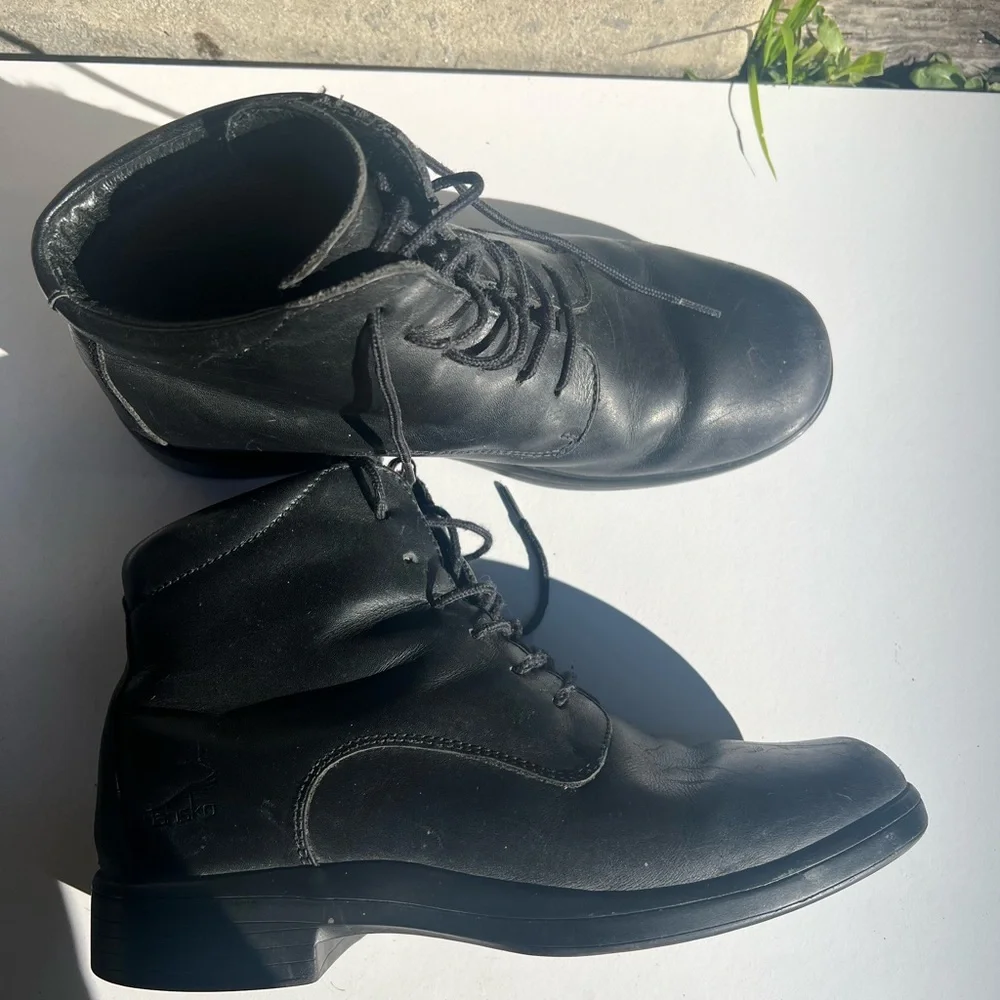 Dansko Black Leather Men's Boots